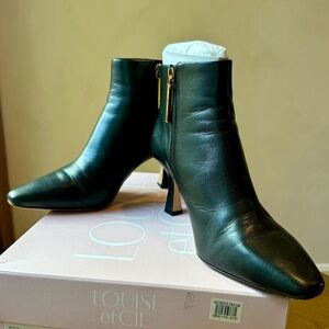 Louise et Cie Black Leather Ankle Boots